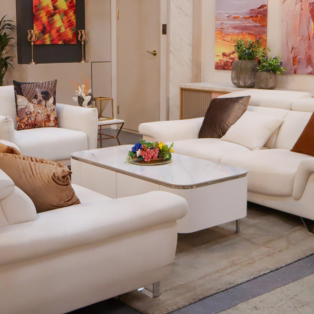 [방문설치] 헤스티 세라믹 템바보드 거실 소파 테이블 좌탁 1200x600mm, 실버