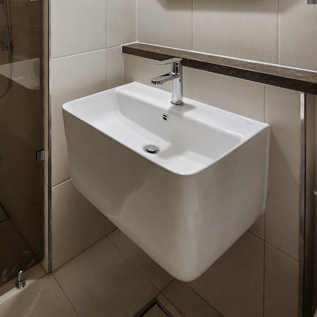 (부산 울산 양산 창원 마산 진해 장유 김해) 대림바스 일체형 세면기교체 CL-371 CL371 아덱스실리콘 마감 - 상세 이미지 2