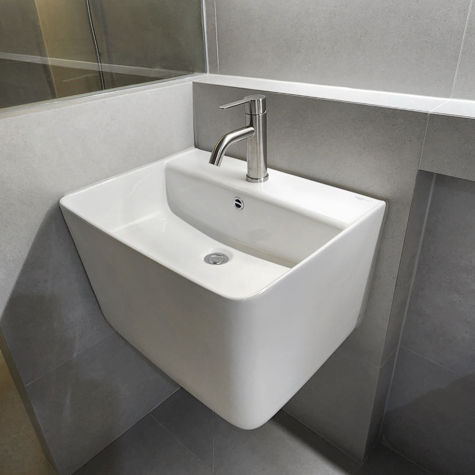 (부산 울산 양산 창원 마산 진해 장유 김해) 대림바스 일체형 세면기교체 CL-371 CL371 아덱스실리콘 마감 - 메인 이미지