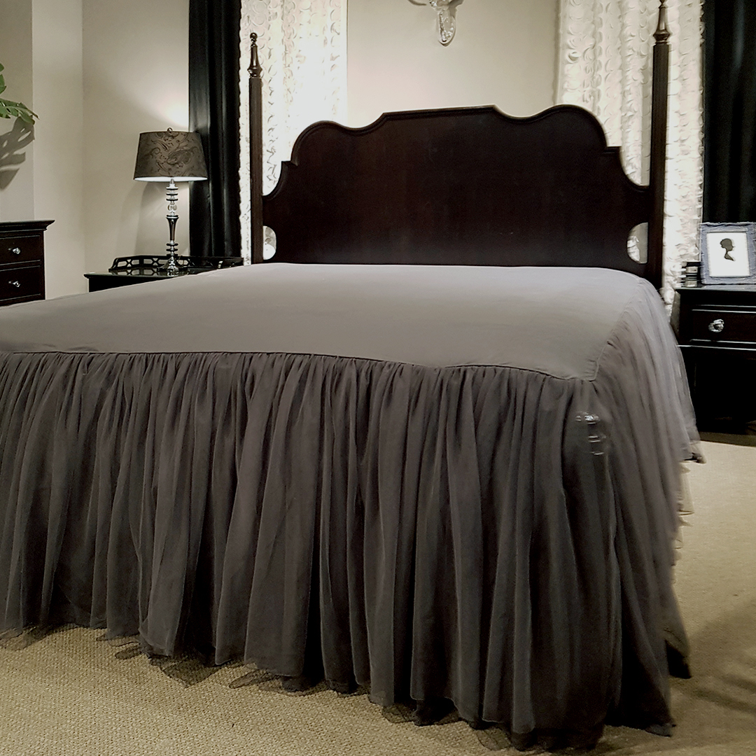 베드스커트 퀸 레이스 프릴 미라지 침대 스커트 치마