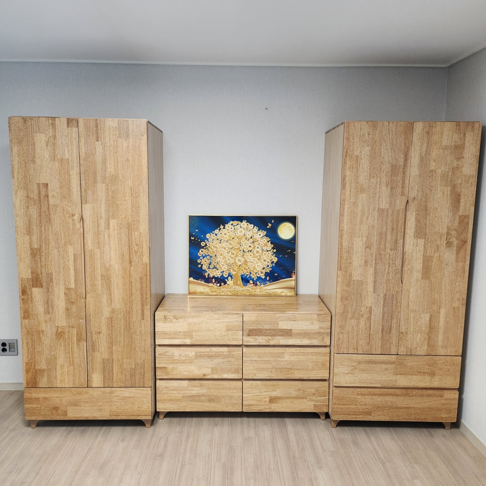 우노 원목 장롱 이불장 엔틱장롱 800x600x1956, 1단, 네추럴