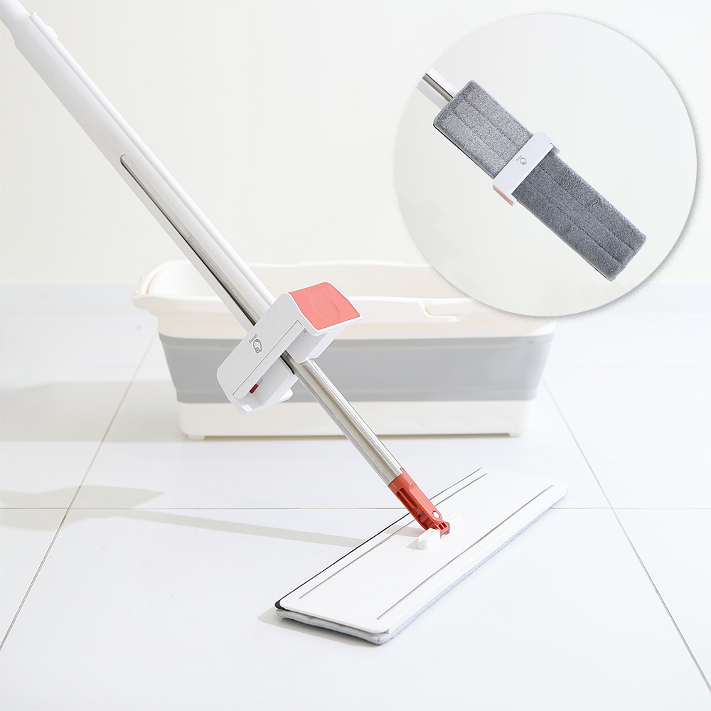 크린리빙 특대 걸레 45cm 물통 세트 노터치 막대걸레 밀대 바닥청소