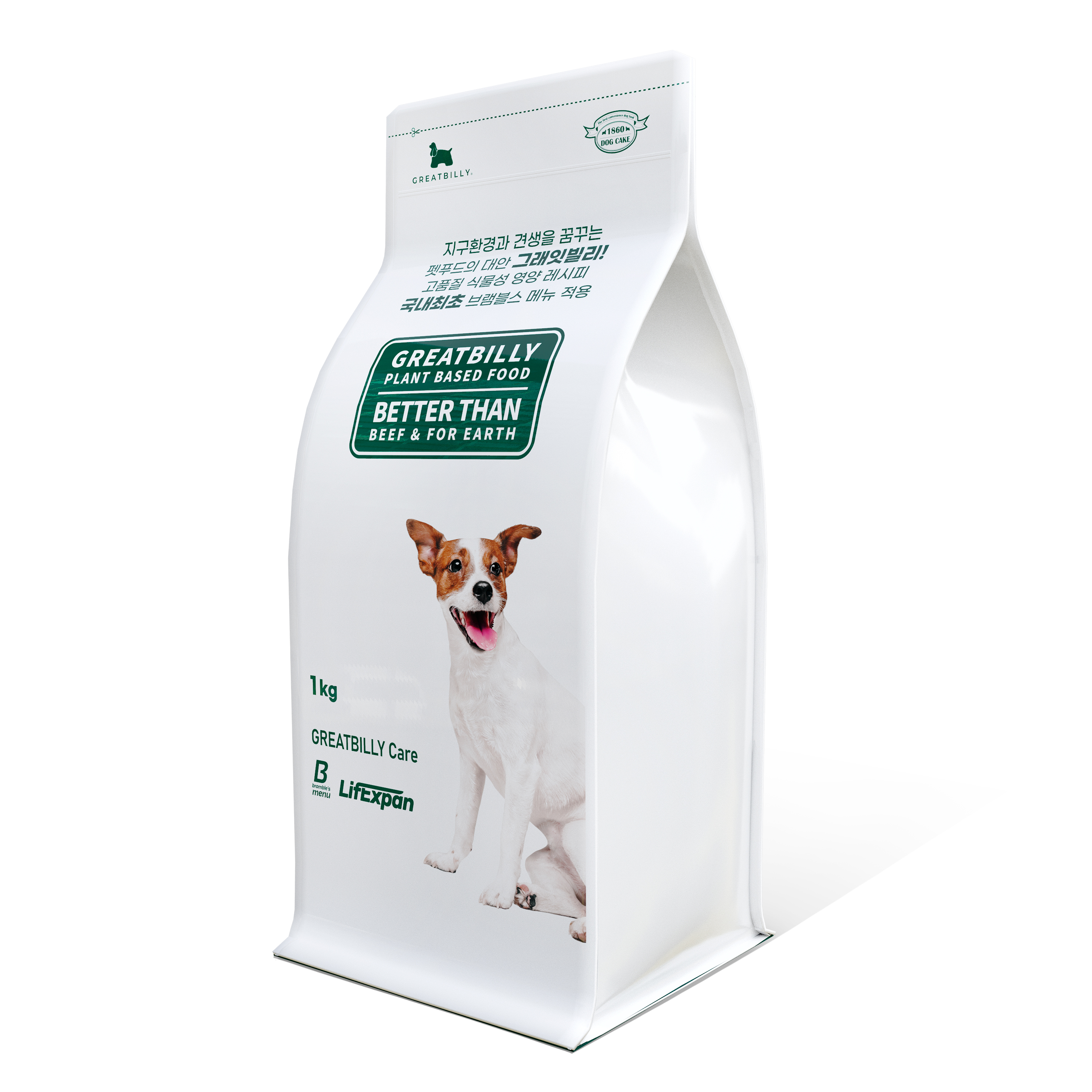 그래잇빌리 케어 1kg 패키지 강아지 건강증진 내과 질환 소화계 특화 사료