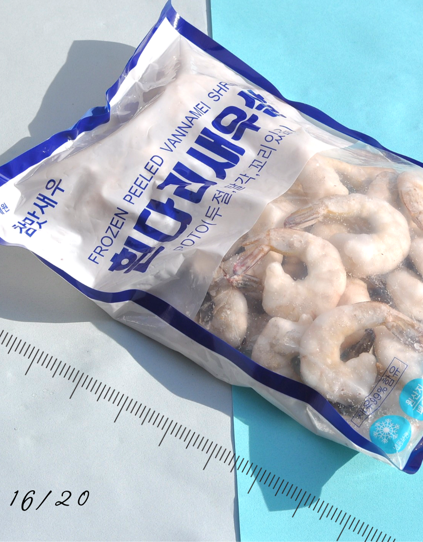 칵테일 새우 1kg(실중량900g) 냉동 깐 새우살 탈각새우 41/50, 31/40, 26/30, 21/25, 16/20 베트남산 중국산