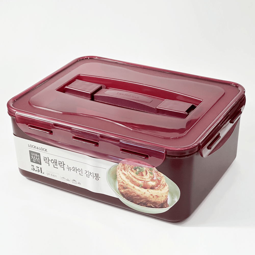 락앤락 뉴와인 김치통 김장 장아찌통 파 김치 냉장고 용기 5.5L, 1개 - 상세 이미지 2