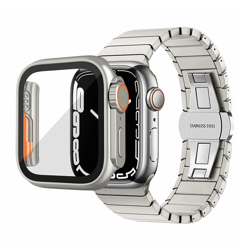 애플워치 SE3 SE2 6 호환 풀커버 강화유리 액정 보호 울트라 스타일 케이스 44mm