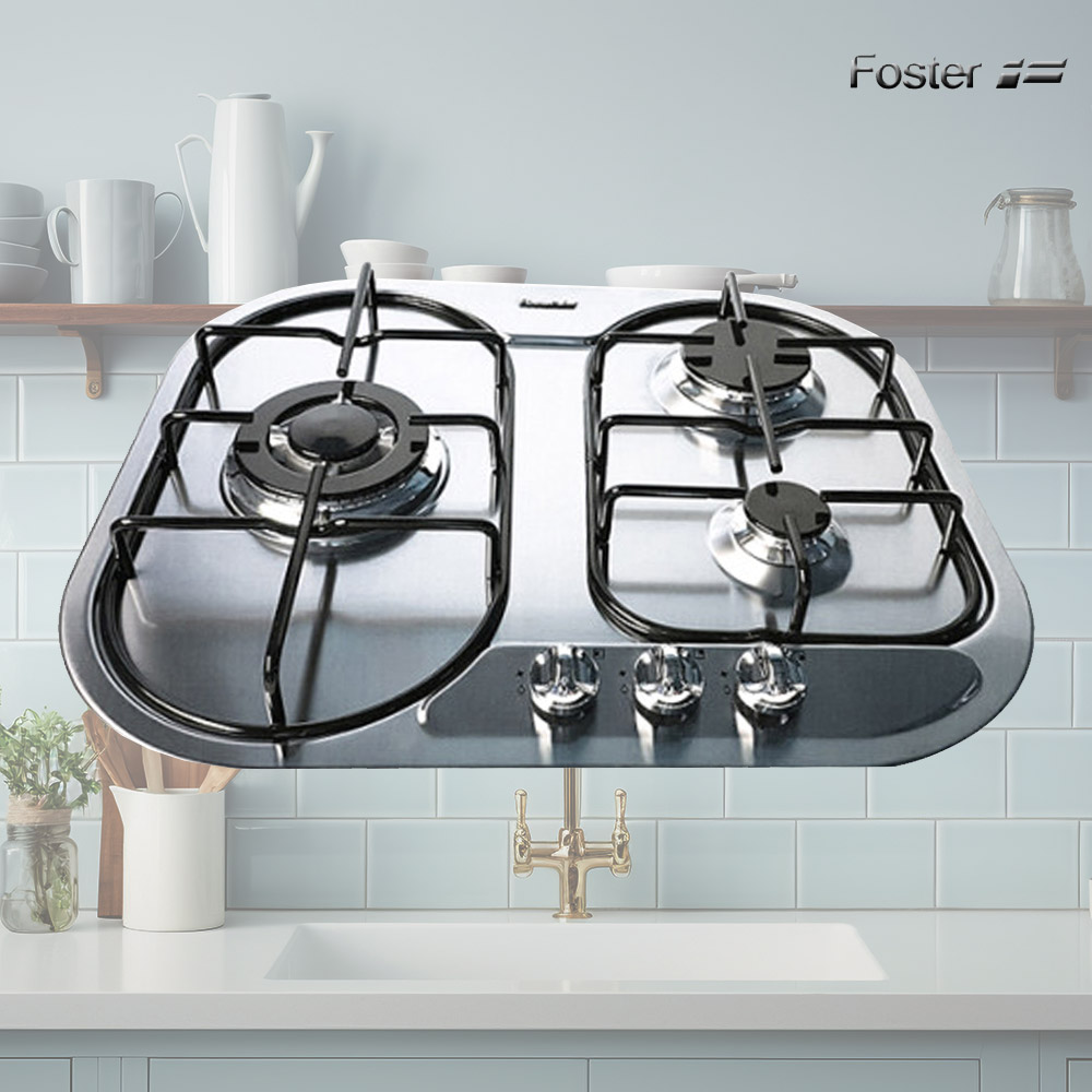 캐로스 포스터 이태리 빌트인 쿡탑 가스렌지 3구