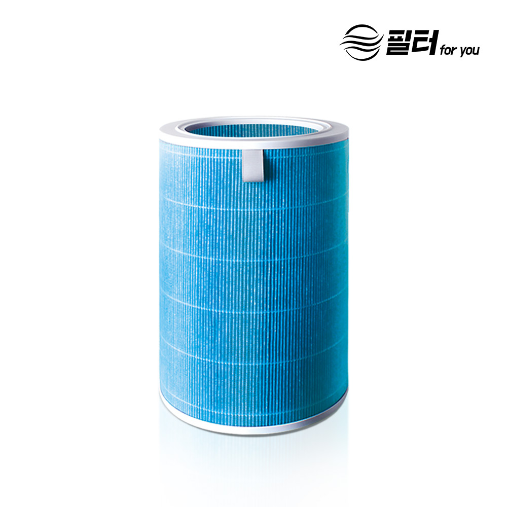 [호환] 샤오미 공기청정기 필터 미에어 프로 1 2 2S 3H 3C 블루 1개 필터포유
