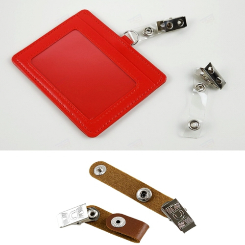 명찰 사원증 제작 집게 클립 똑딱이 이름표 출입증 DIY - 상품 이미지
