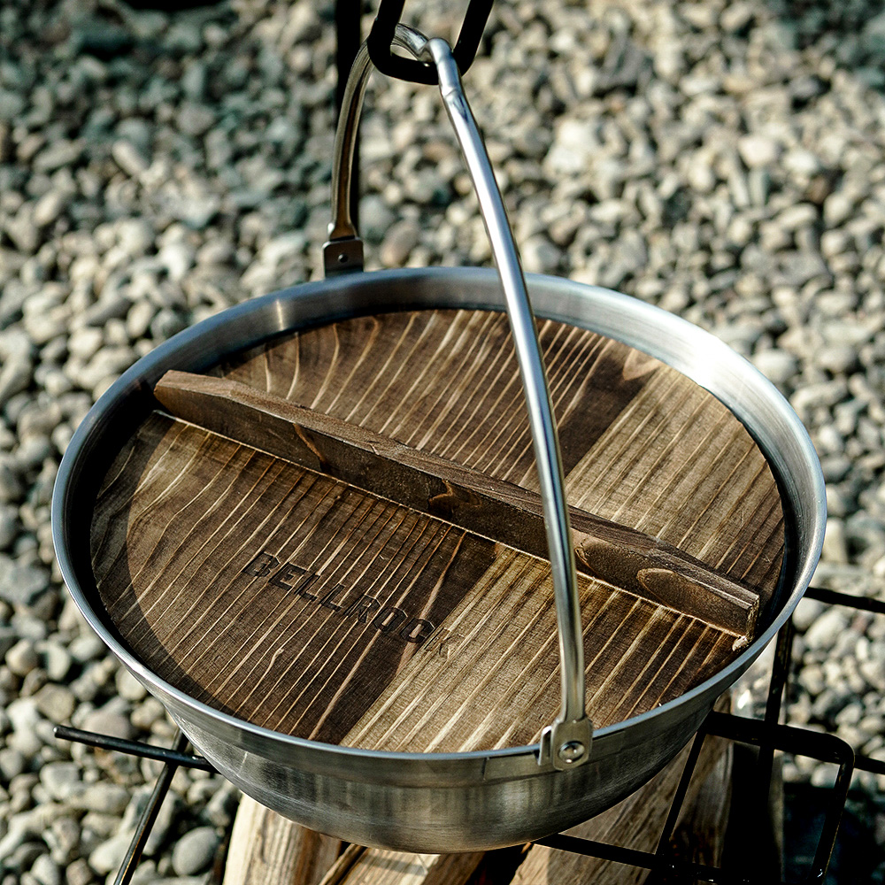 벨락 캠핑 나베 냄비 20cm 스텐 샤브샤브 전골 걸이형