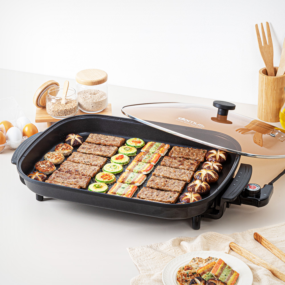 도무스 대형 전부치는 팬 명절 부침개 그릴 잔치팬 연기안나는 전기 후라이팬 동그랑땡 제사