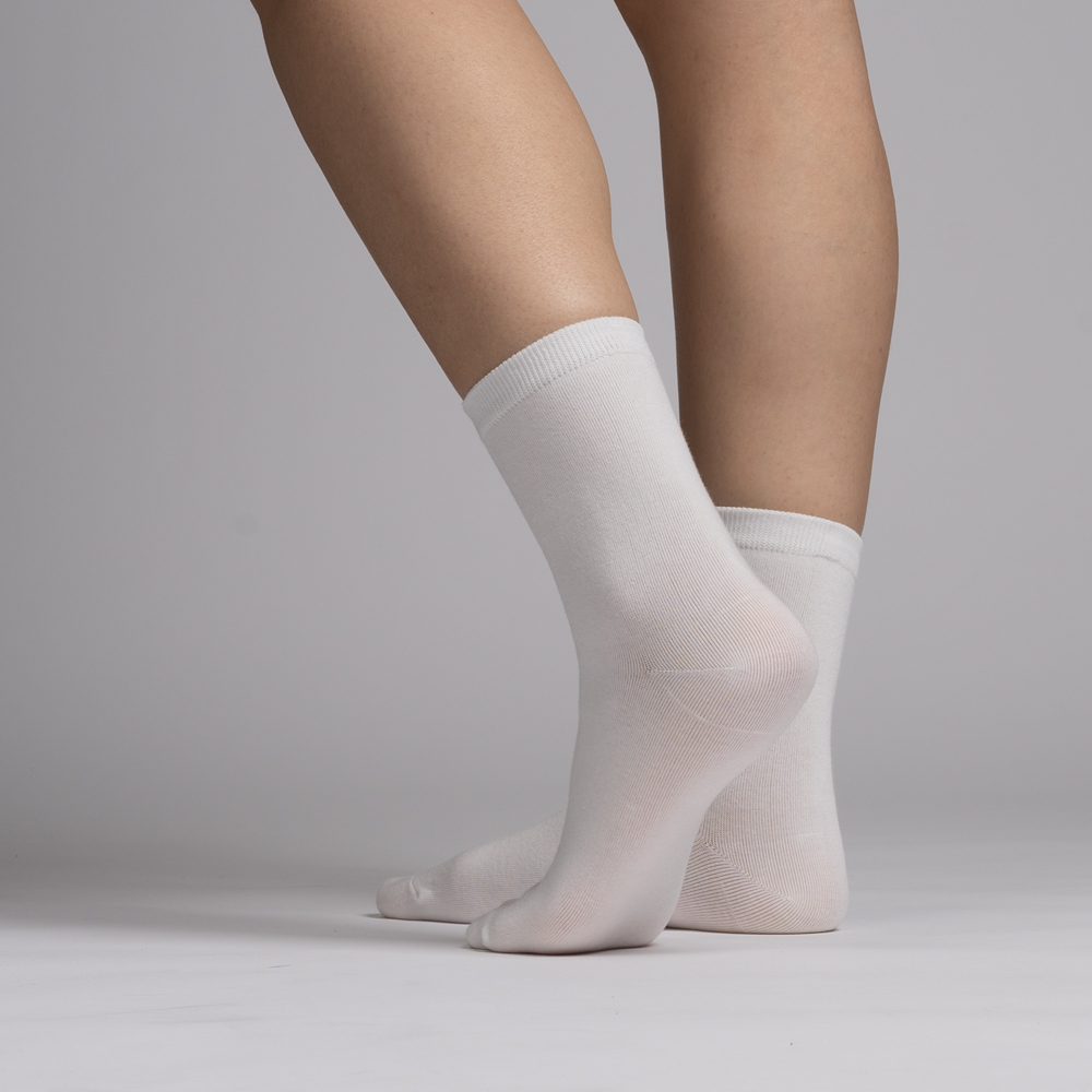 여성용 면함량높은 무지 중목 양말 8켤레세트 이미지 8