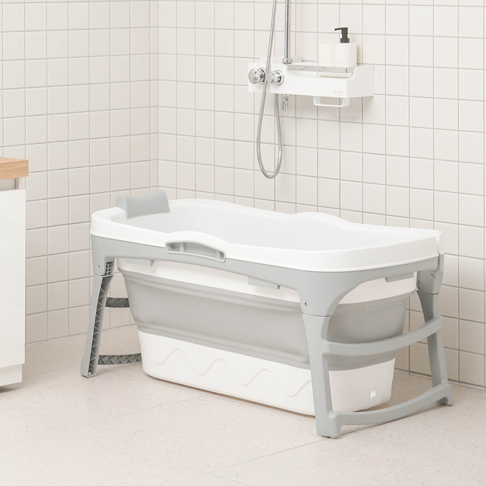 [단독] 얼라이브즈 프리미엄 폴딩 간이 반신 욕조 1M_그레이