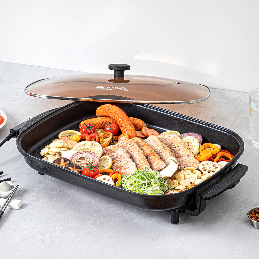 도무스 대형 전부치는 팬 명절 부침개 그릴 잔치팬 연기안나는 전기 후라이팬 동그랑땡 제사