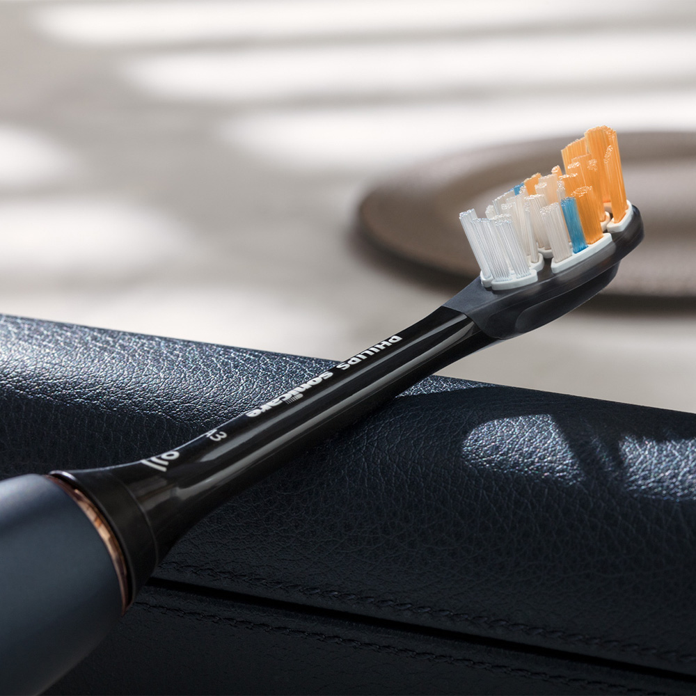 필립스 소닉케어 올인원 전동칫솔 A3 2개입 블랙 HX9092/96