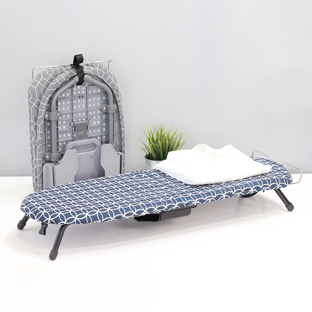 NHB 접이식 다리미판 폴딩 좌식 다림판 그레이