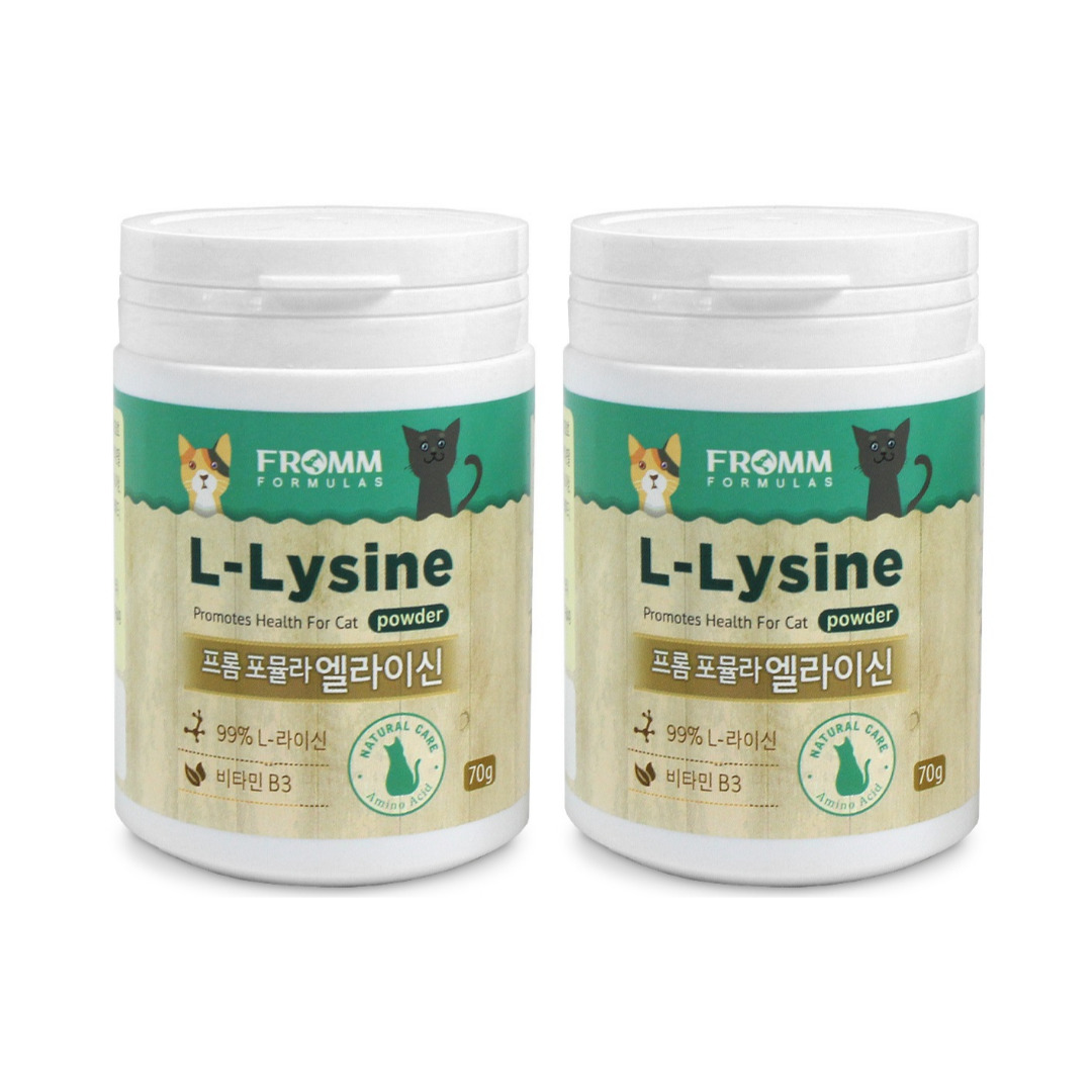 고양이 허피스약 항생제 엘라이신 70g 2개