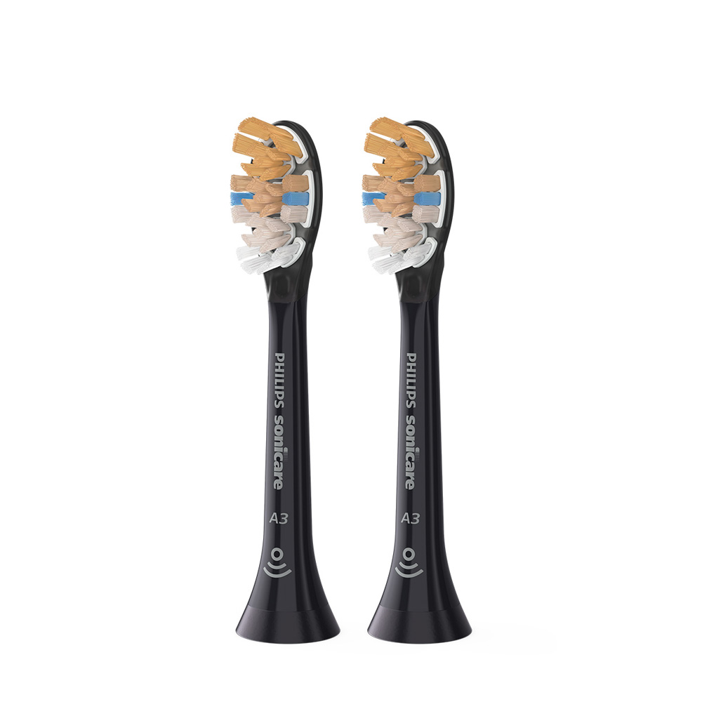 필립스 소닉케어 올인원 전동칫솔 A3 2개입 블랙 HX9092/96