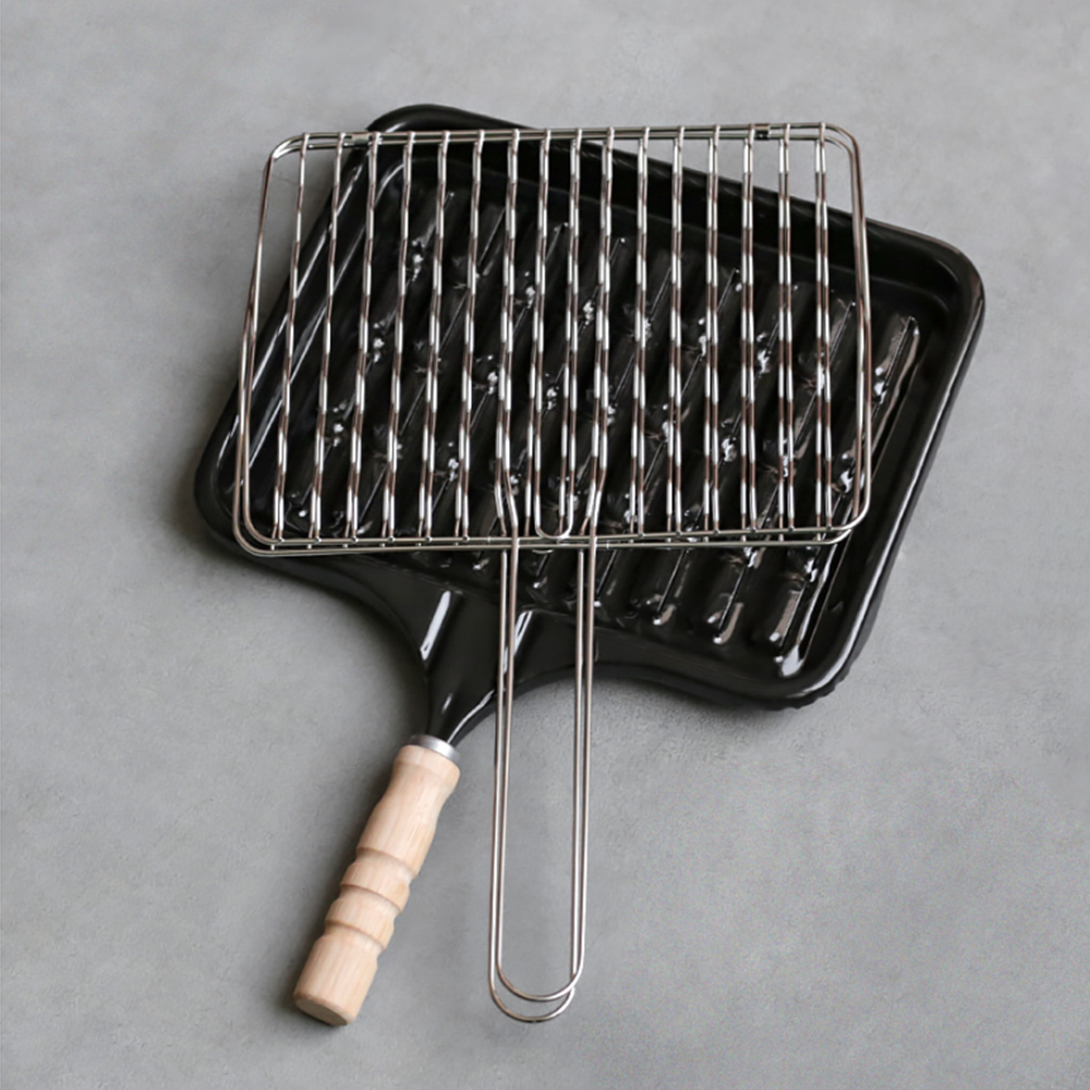 벌집불판 고기굽는 직화 캠핑 가정용 스텐 사각 석쇠 그릴팬