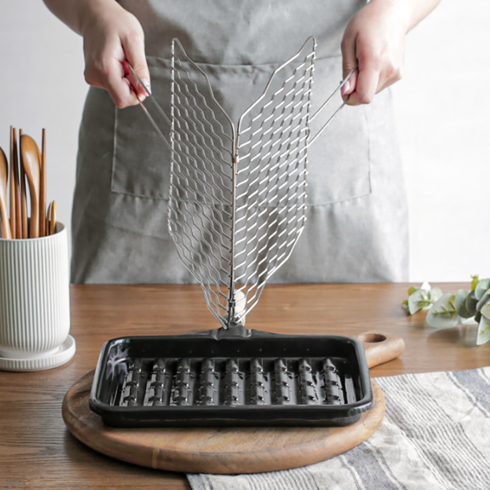 벌집불판 고기굽는 직화 캠핑 가정용 스텐 사각 석쇠 그릴팬