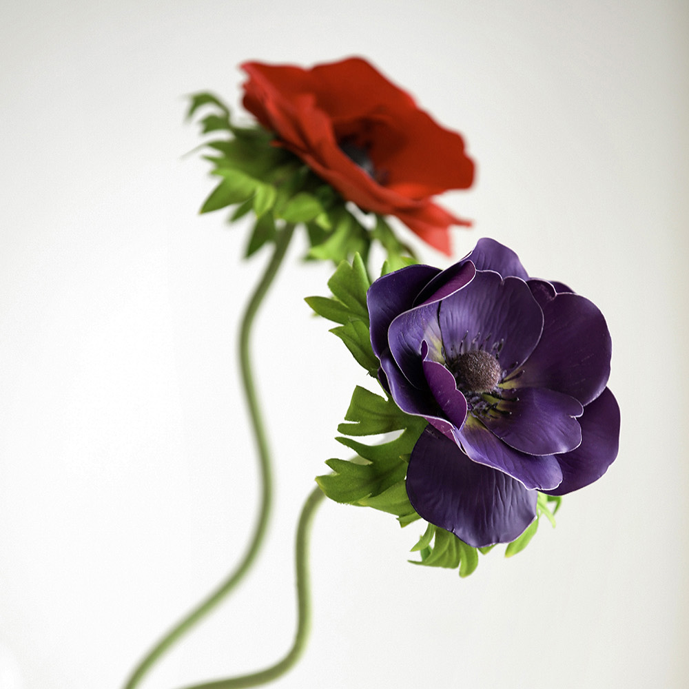 팜 프레쉬 아네모네 대형 생화같은 조화 꽃 - 상세 이미지 2