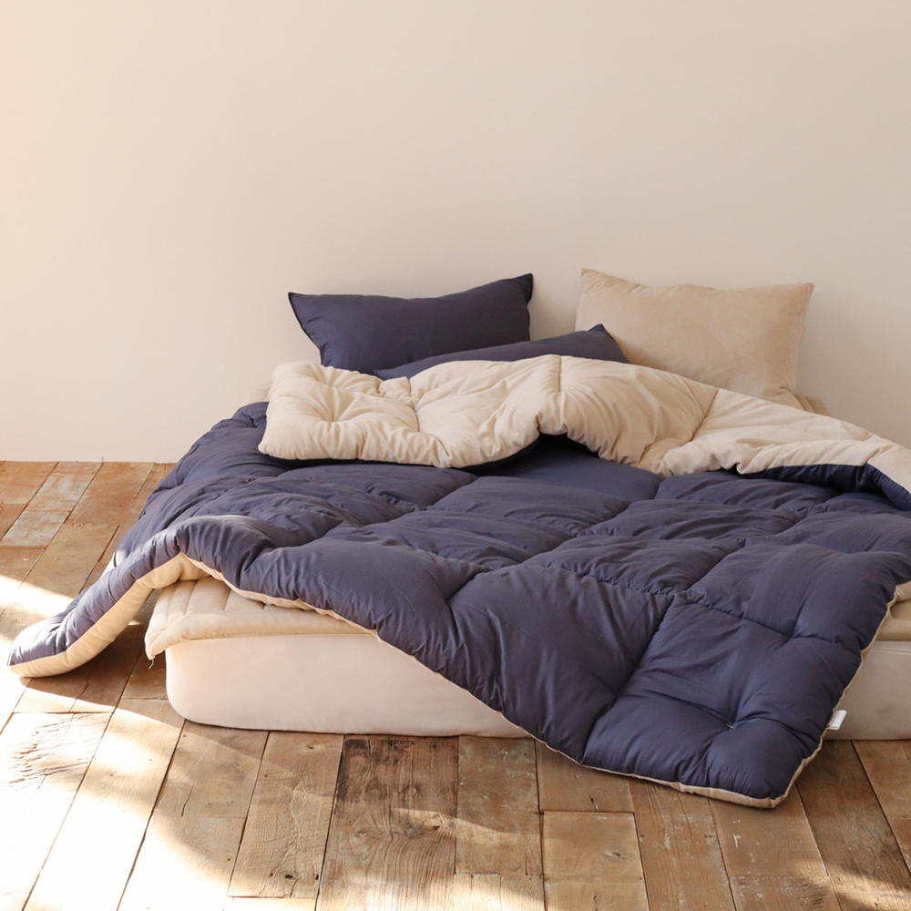 스탠다드 순면 아사 고밀도 극세사 따뜻한 겨울 침구 차렵이불 세트 SS