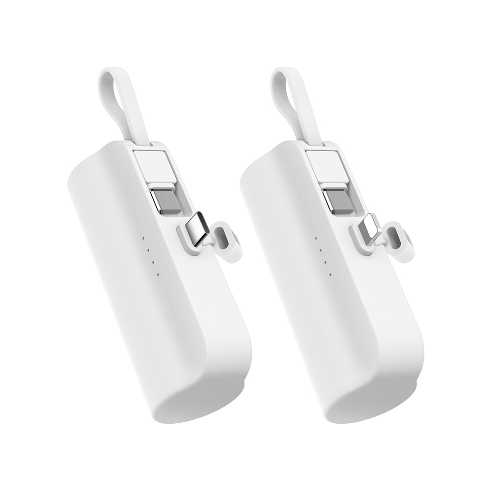 스마트텍 2WAY 일체형 보조배터리 5,000mAh (8젠더,C젠더+C케이블) - 상품 이미지