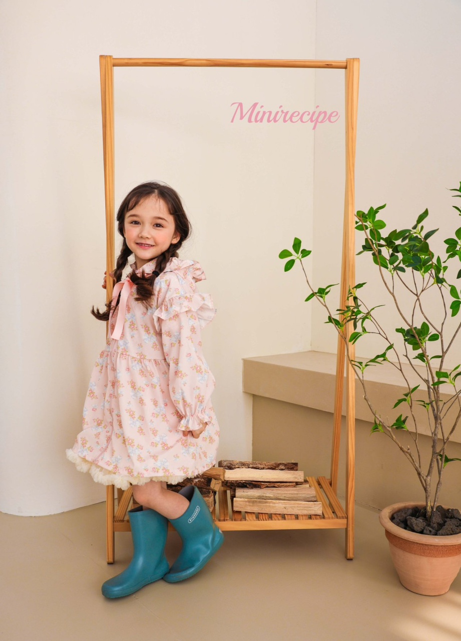 플로랄 레인코트 우비 미니레시피 바람막이 - 상세 이미지 4
