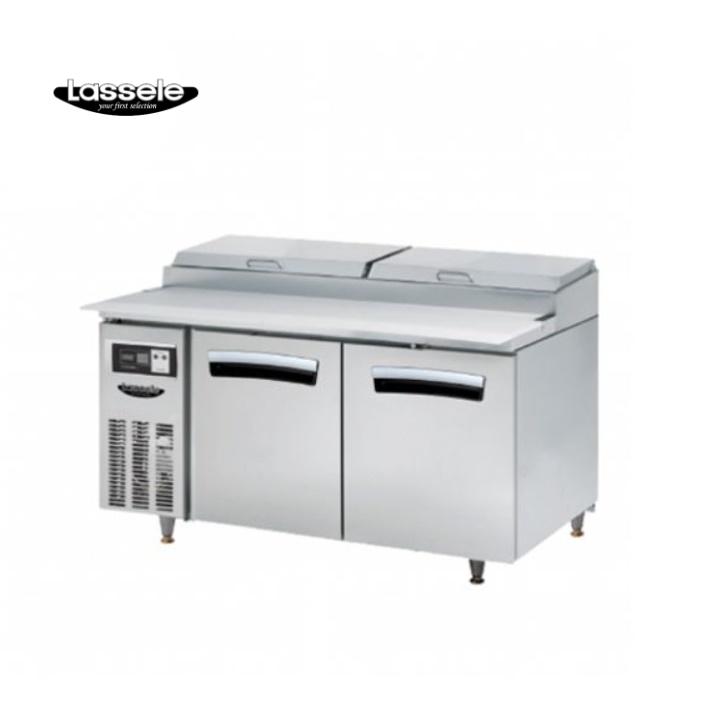 7구 토핑테이블냉장고1500 냉장 2칸 식당 반찬냉장고 제품 이미지