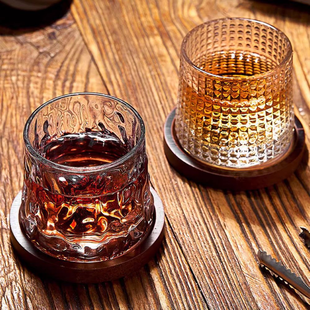 2+2 유리잔 하이볼 위스키 내열 유리컵 세트 웨이브