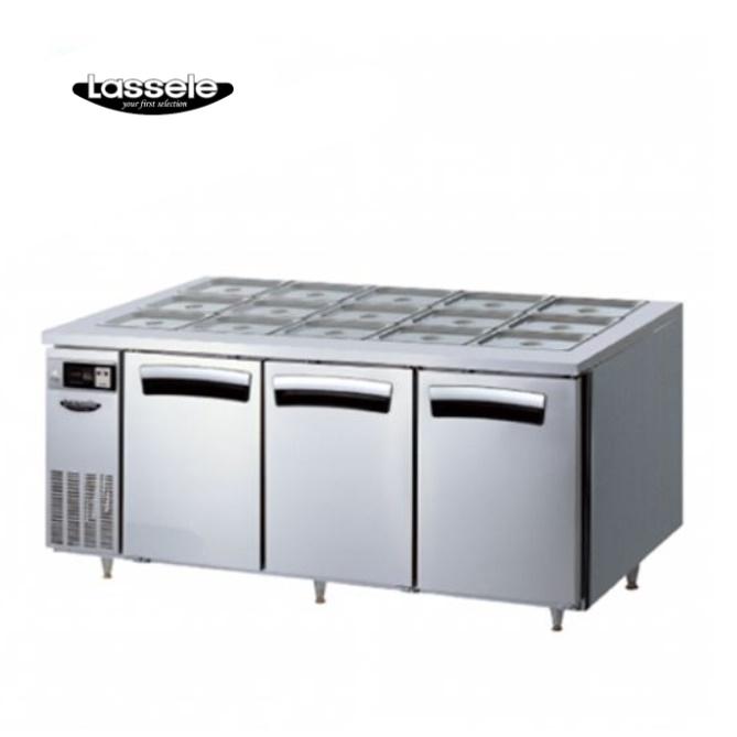 15구 반찬테이블냉장고1800 셀프바진열대 토핑냉장고 식당용 제품 이미지