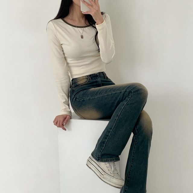 ❤️3일만할인❤️ [3단기장/2XL까지] 브론디 자체보정 청바지 쫀득핏 빈티지워싱 봄 데님 부츠컷 상세 이미지 41