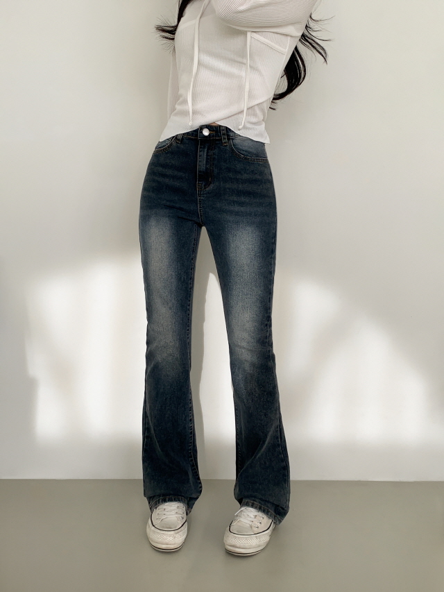 ❤️3일만할인❤️ [3단기장/2XL까지] 브론디 자체보정 청바지 쫀득핏 빈티지워싱 봄 데님 부츠컷 상세 이미지 34