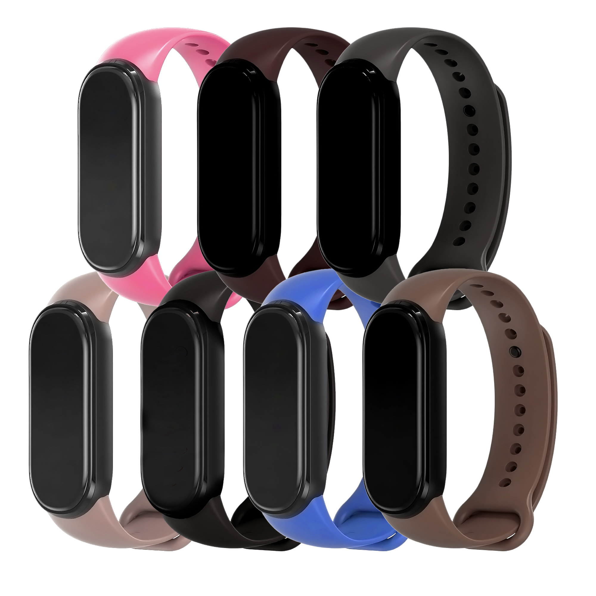 샤오미 미밴드5 6 3 4 실리콘 스트랩 MIJOBS 정품 화이트 - 상품 이미지