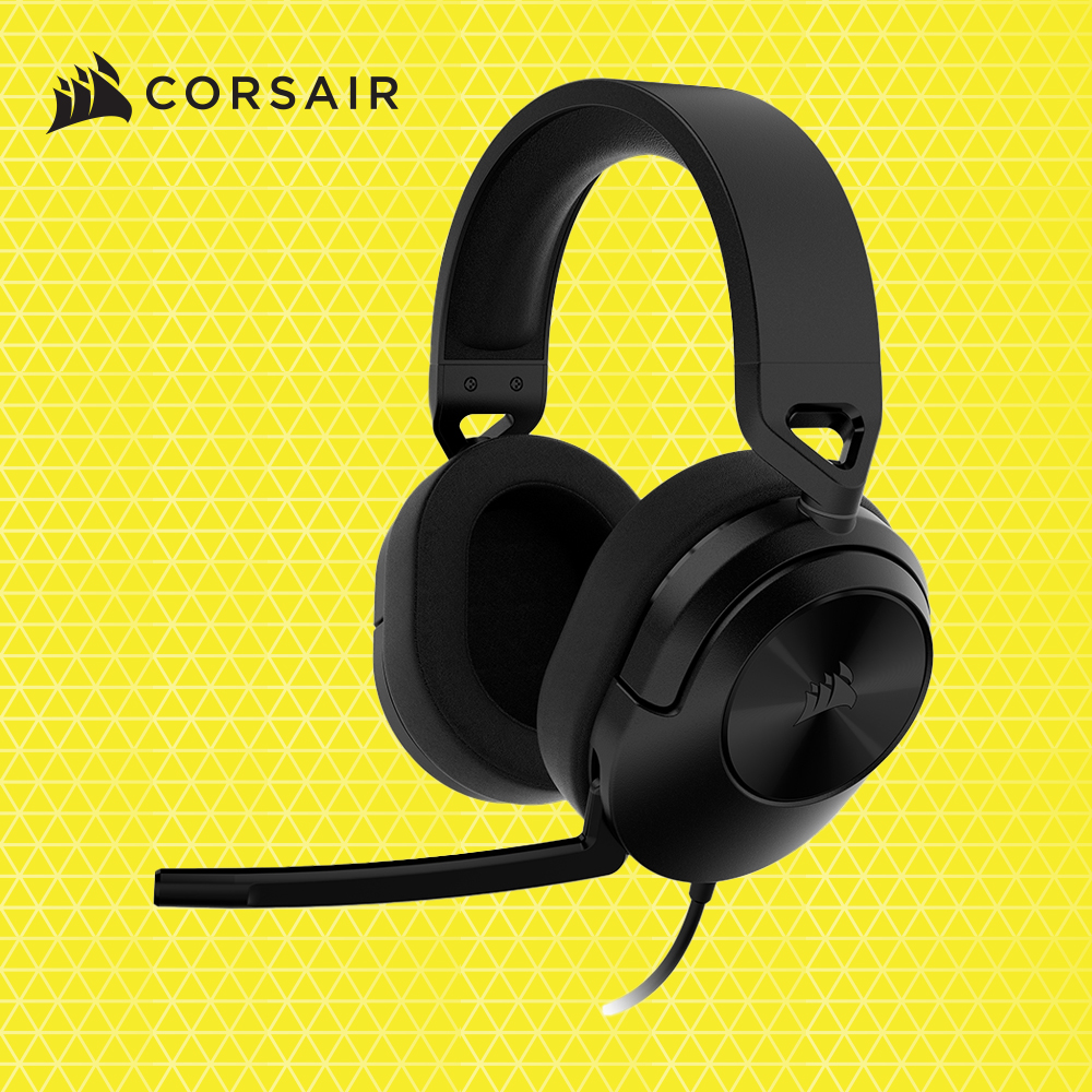 커세어 HS55 STEREO 게이밍 헤드셋 블랙