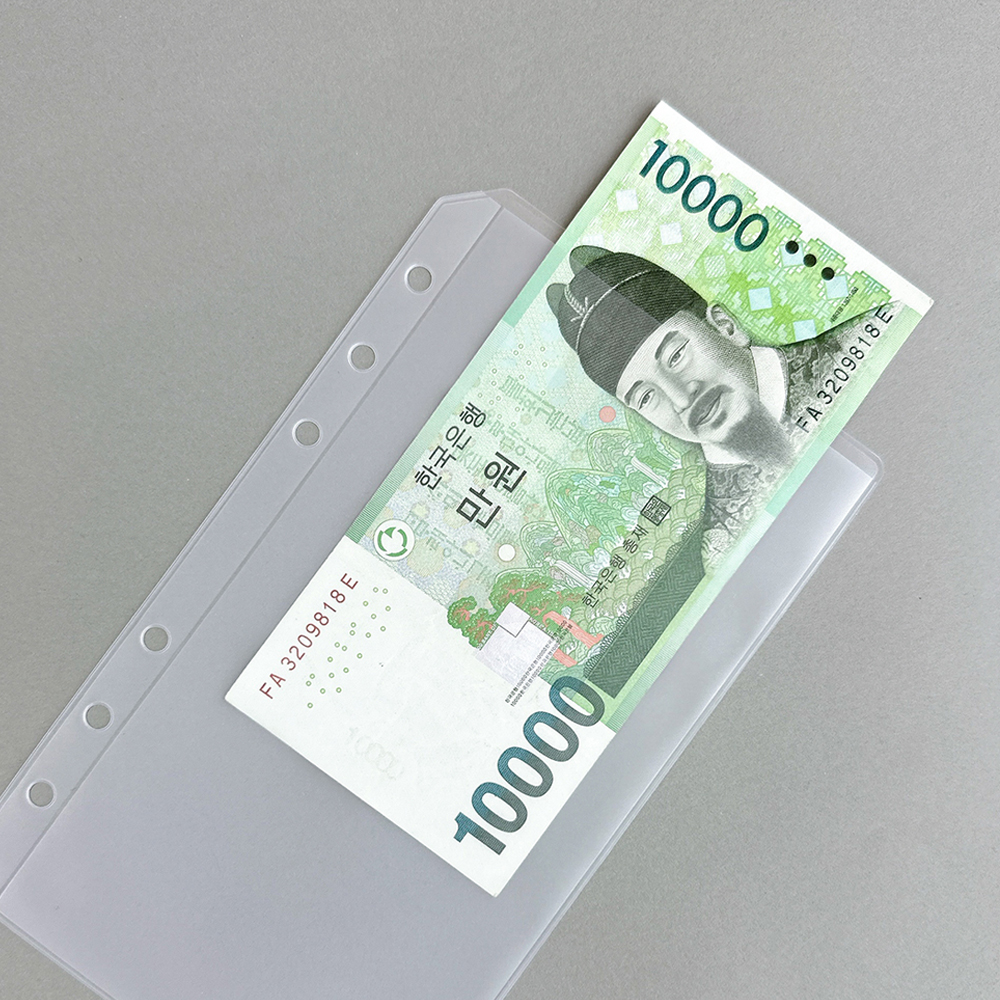 A6 6공 현금바인더 지퍼백 속지 저축 가계부 다이어리 머니포켓 상세 이미지 5