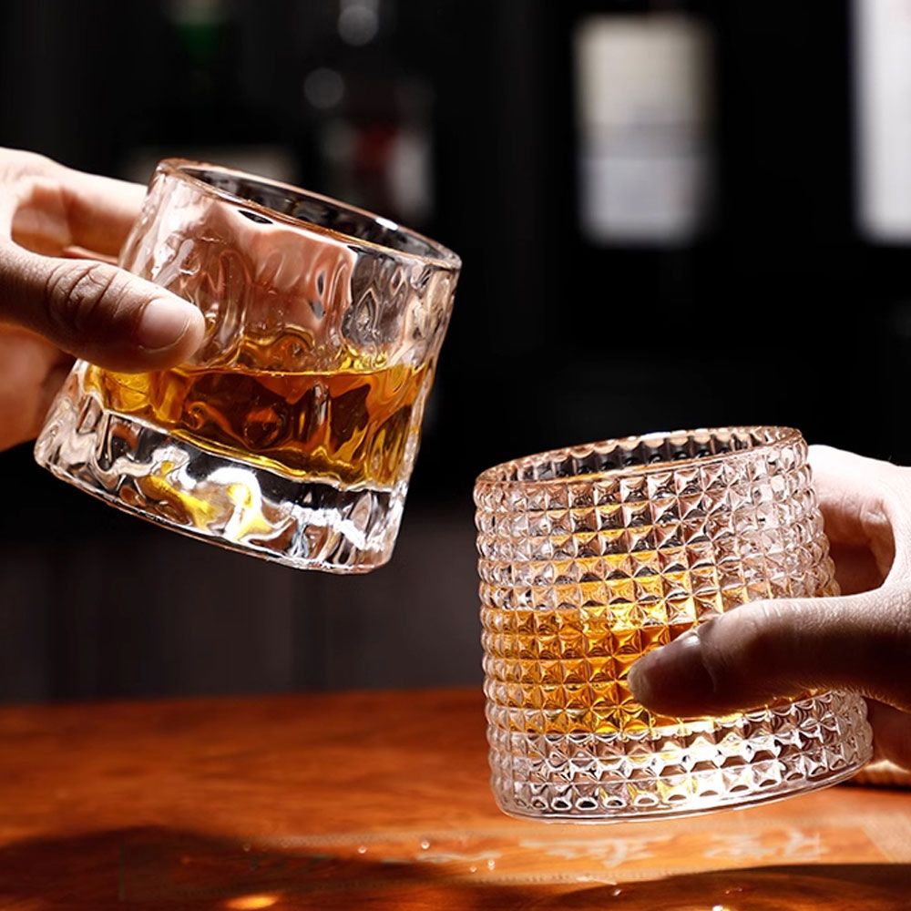 2+2 유리잔 하이볼 위스키 내열 유리컵 세트 웨이브