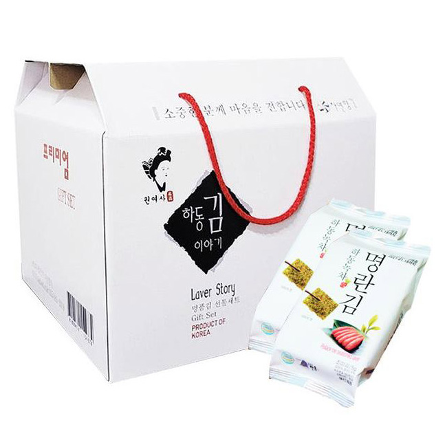 [선물포장]소금대신 명란 녹차 뿌린 하동녹차 명란김 6g 36봉