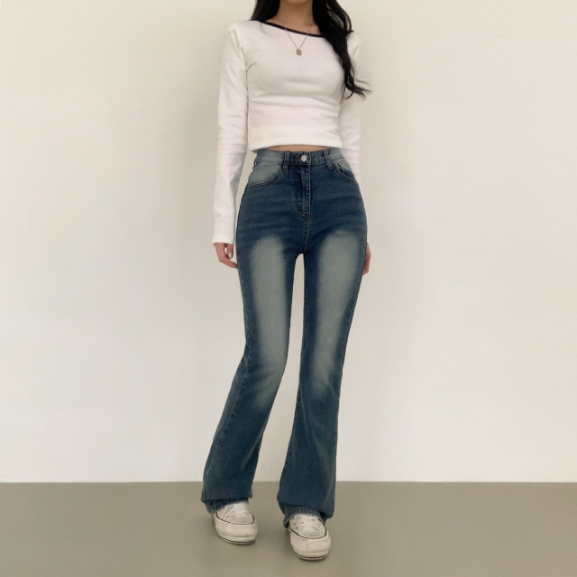 ❤️3일만할인❤️ [3단기장/2XL까지] 브론디 자체보정 청바지 쫀득핏 빈티지워싱 봄 데님 부츠컷 상세 이미지 18