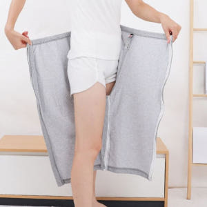 치매환자복 병원복 요양원 노인 성인 어르신 골절 바지 깁스 지퍼 옆트임 ... 착용 후기 | 사이즈/핏 총정리 - 상품 이미지 3