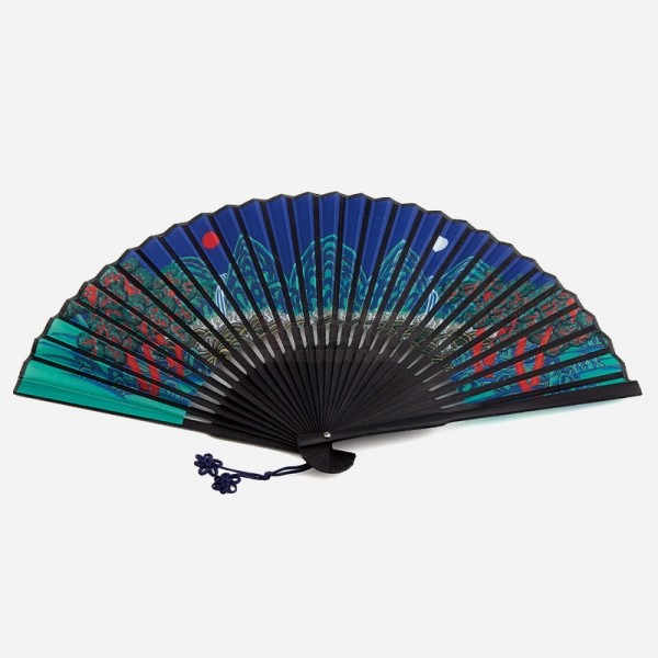 외국인선물 전통 민화부채 접선 일월오봉도 한국기념품