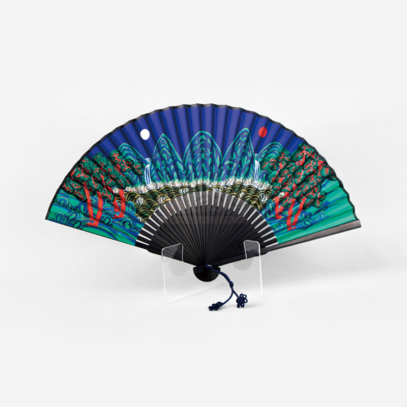 외국인선물 전통 민화부채 접선 일월오봉도 한국기념품