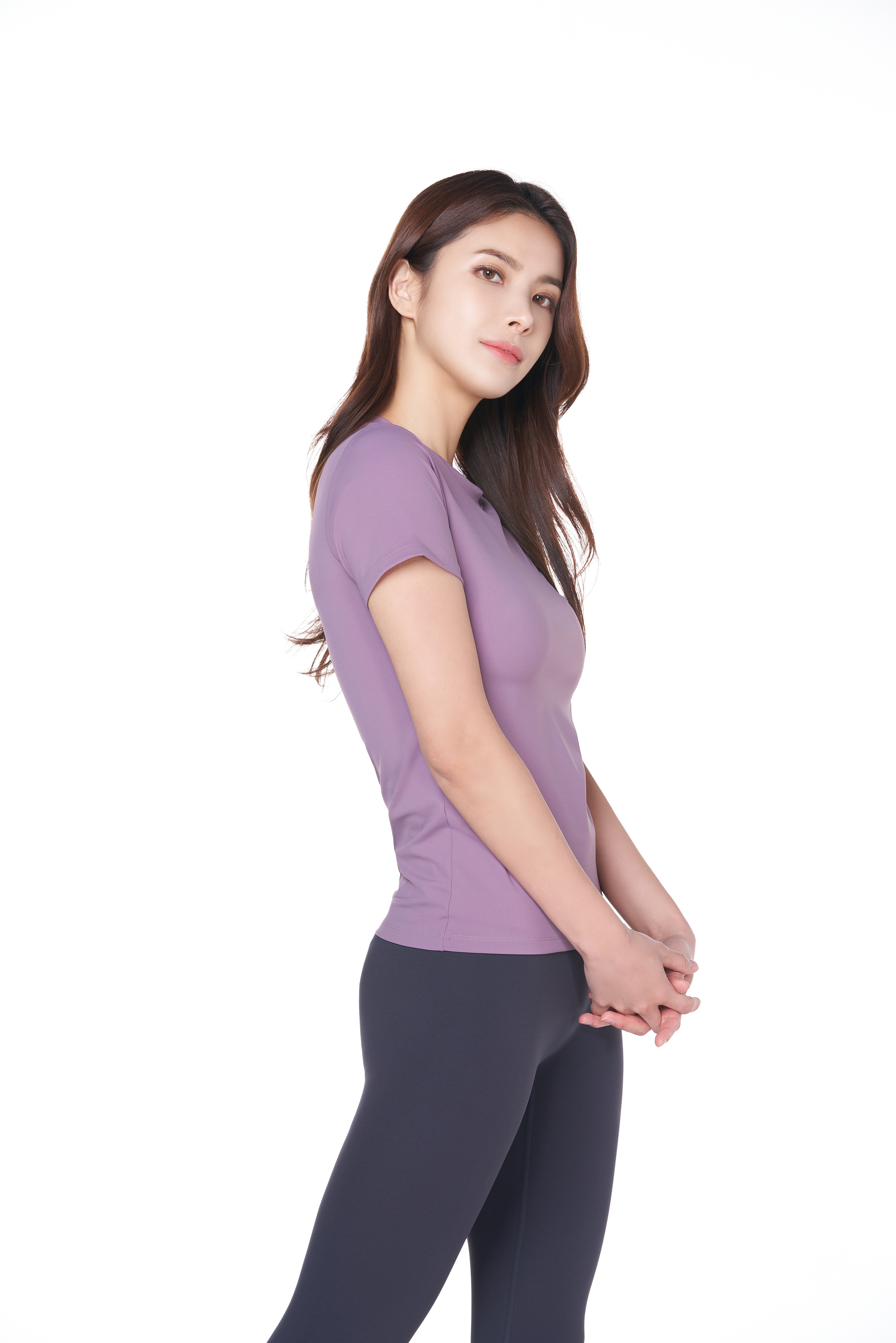 캡내장 요가복 노브라티 노브라 티셔츠 필라테스복 상의 반팔 - 상세 이미지 2