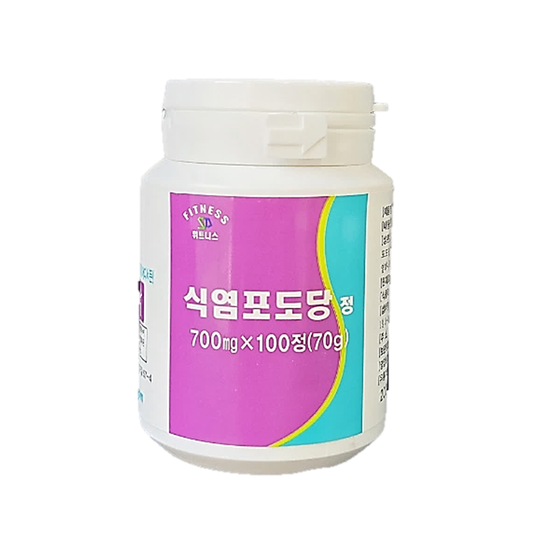 휘트니스 식염포도당 100정 폭염 마라톤 폭염 현장 탈수예방 소금알약 식염포도당정 식염정 제품 이미지