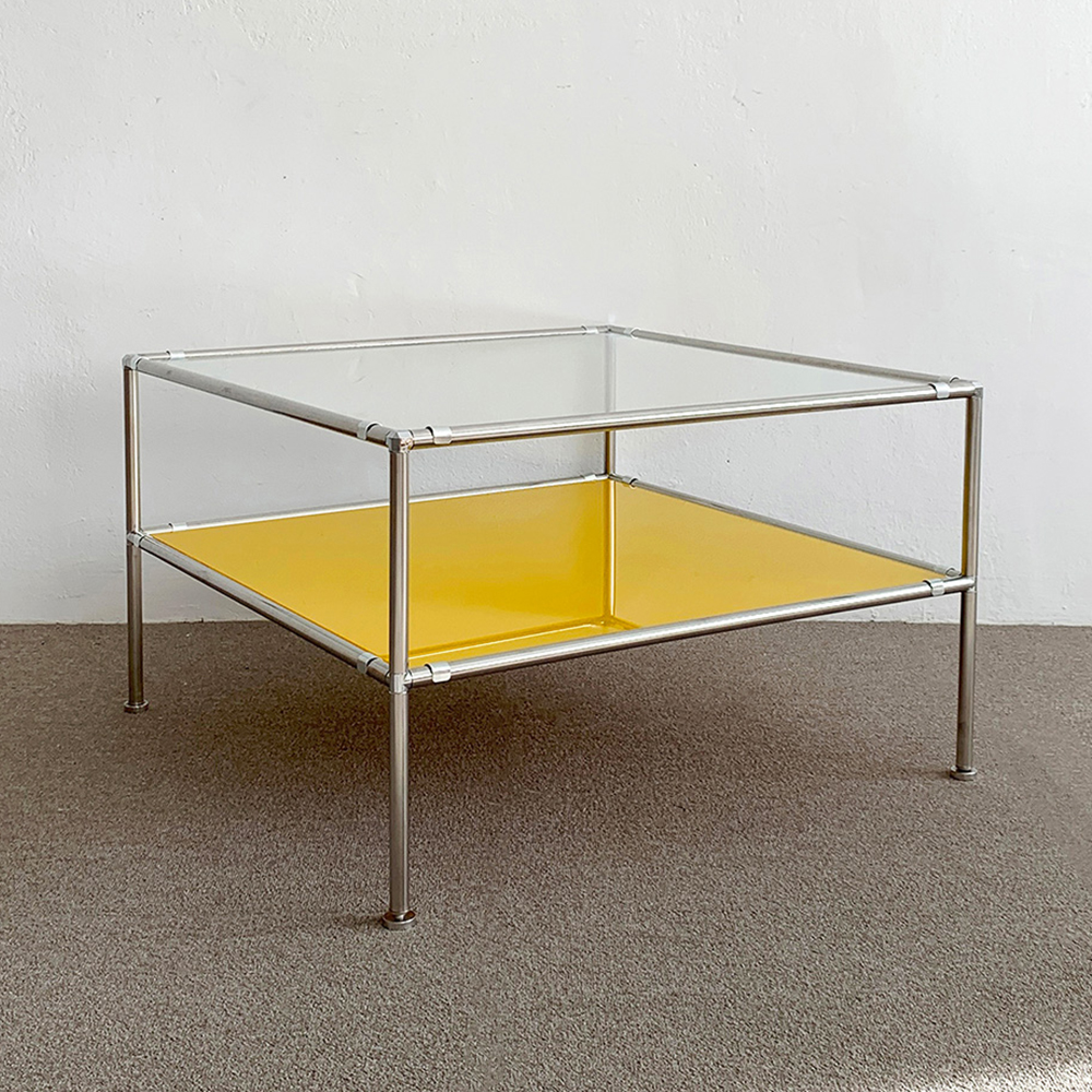 오그레 스테인레스 모듈 가구 2단 소파 테이블 L