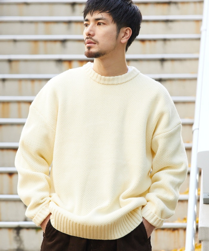 프릭스스토어 릴렉스핏 니트 풀오버 3컬러 23FW 이미지 3