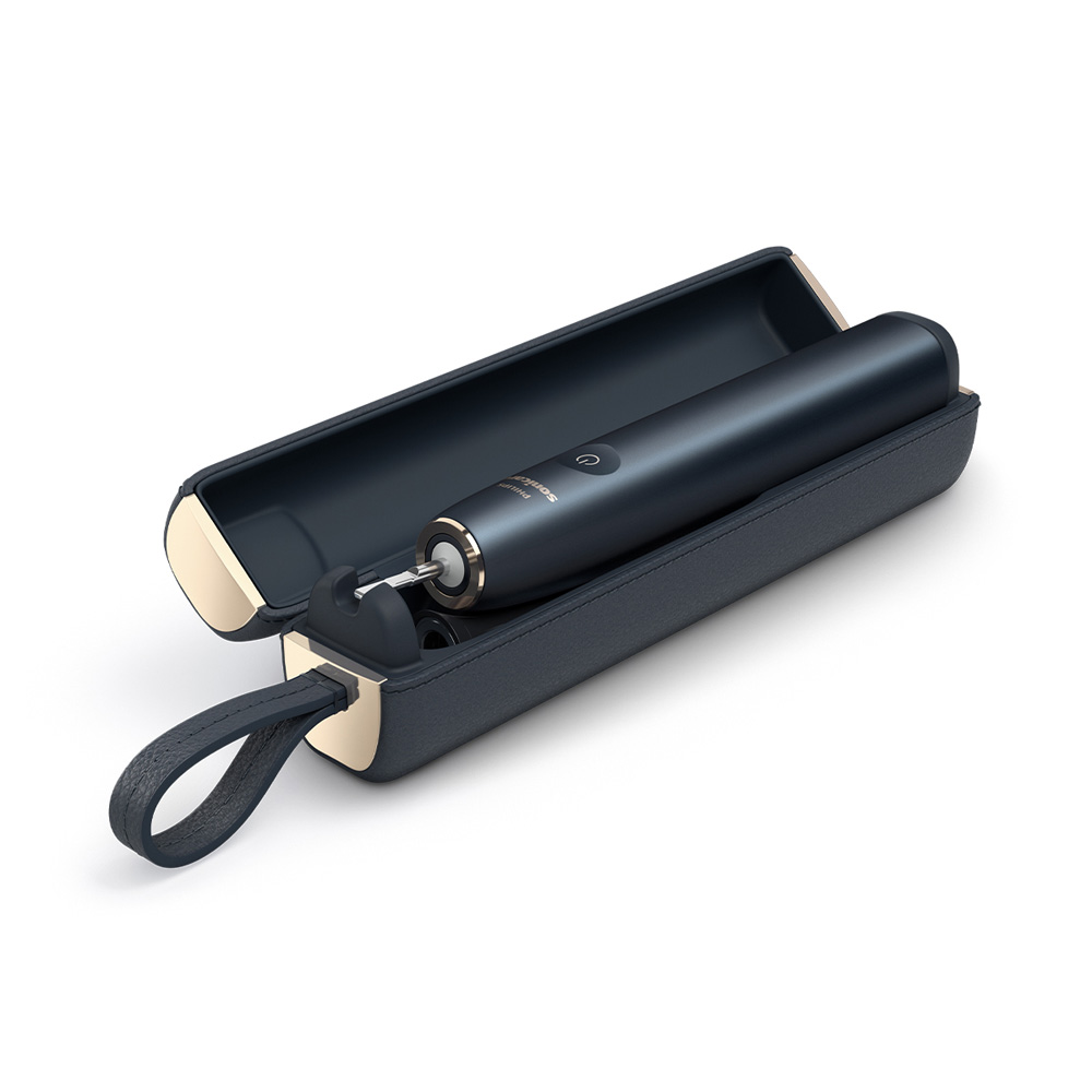 필립스 소닉케어 전동칫솔 프레스티지 9900 미드나잇 블루 HX9992/22+올인원 칫솔모 1P - 상세 이미지 4