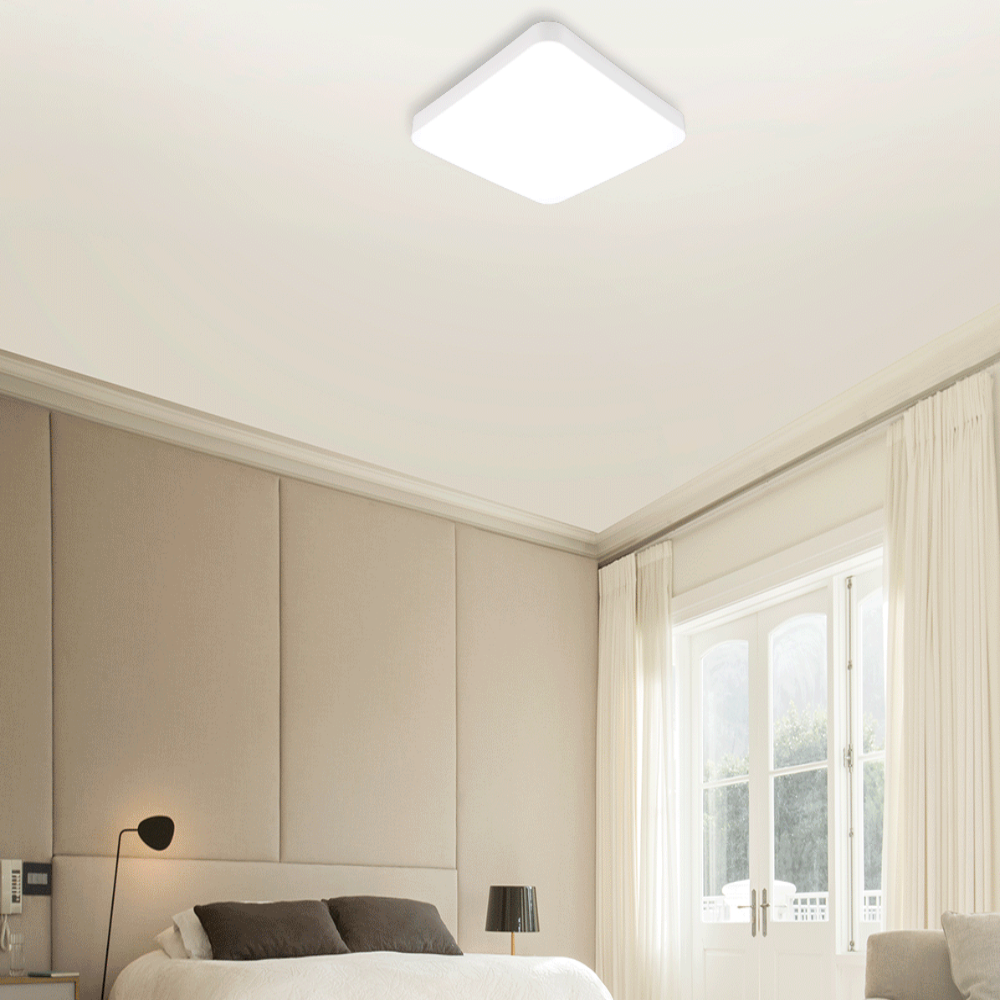 리모컨/당일발송/KC인증 리모컨방등 LED 60W 사각 시스템 안방등 전등 화이트 - 상세 이미지 2