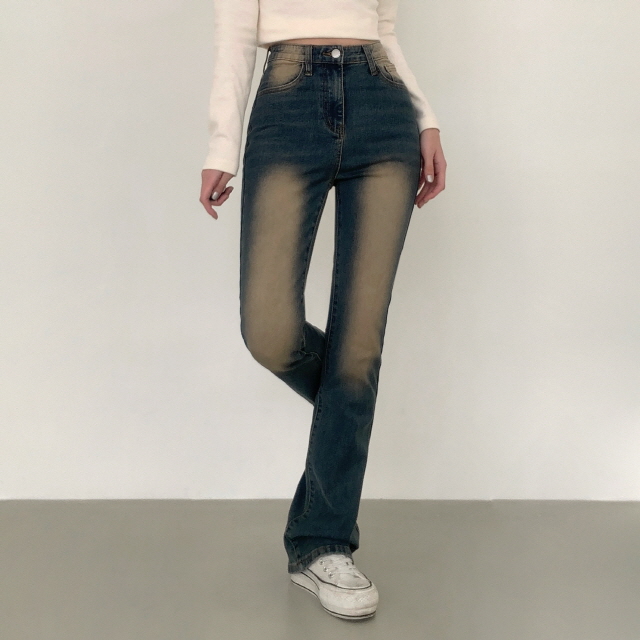 ❤️3일만할인❤️ [3단기장/2XL까지] 브론디 자체보정 청바지 쫀득핏 빈티지워싱 봄 데님 부츠컷 상세 이미지 38