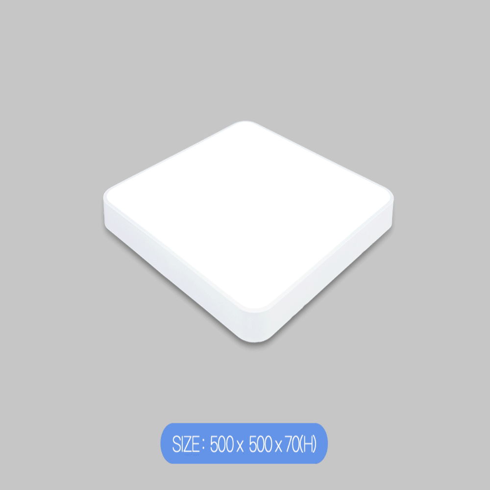 리모컨/당일발송/KC인증 리모컨방등 LED 60W 사각 시스템 안방등 전등 화이트 - 상세 이미지 5